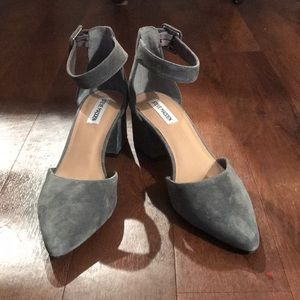 Steve Madden Grey Suede Heels
